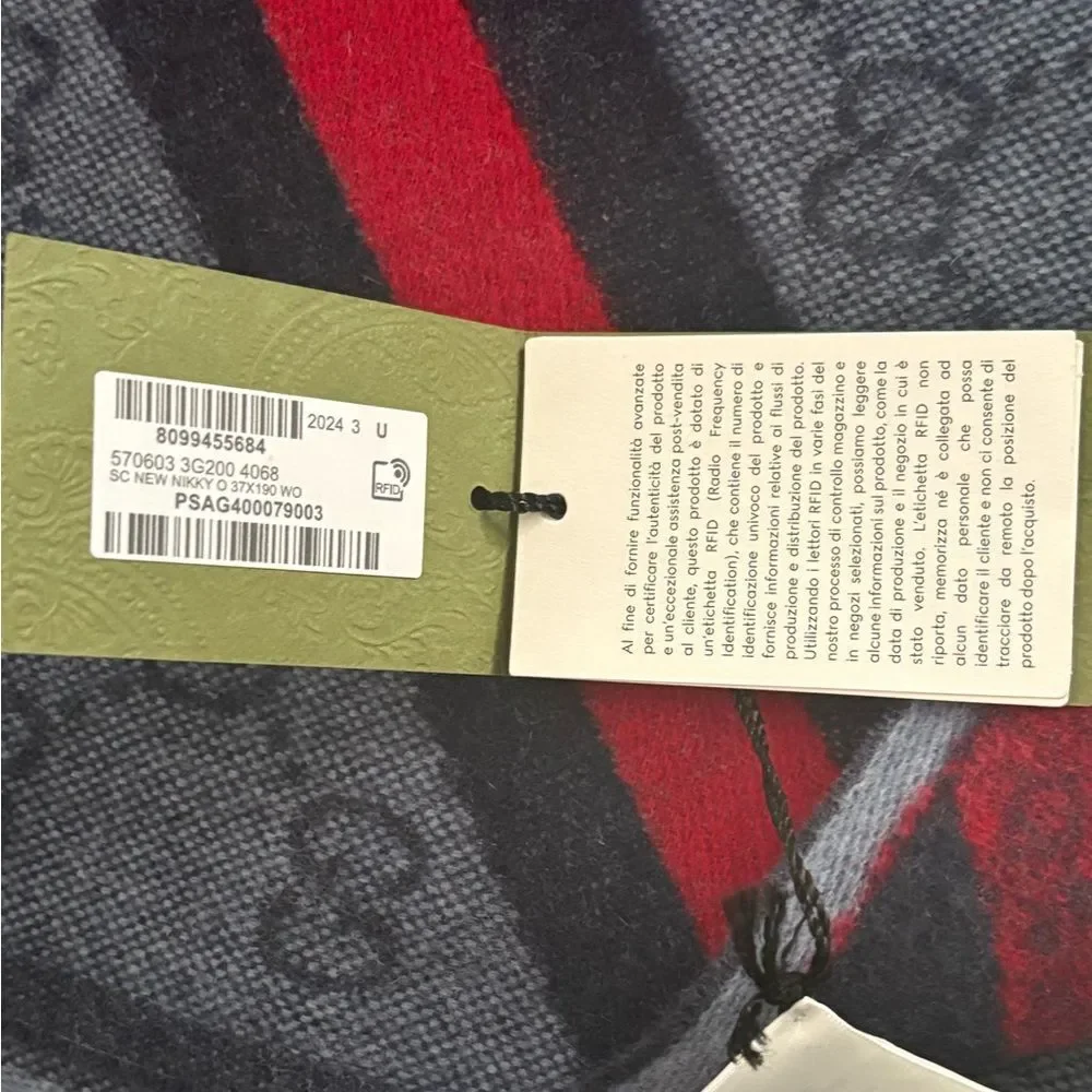 ✨GUCCI NWT NEW NIKKY Scarf - Picture 5 of 6